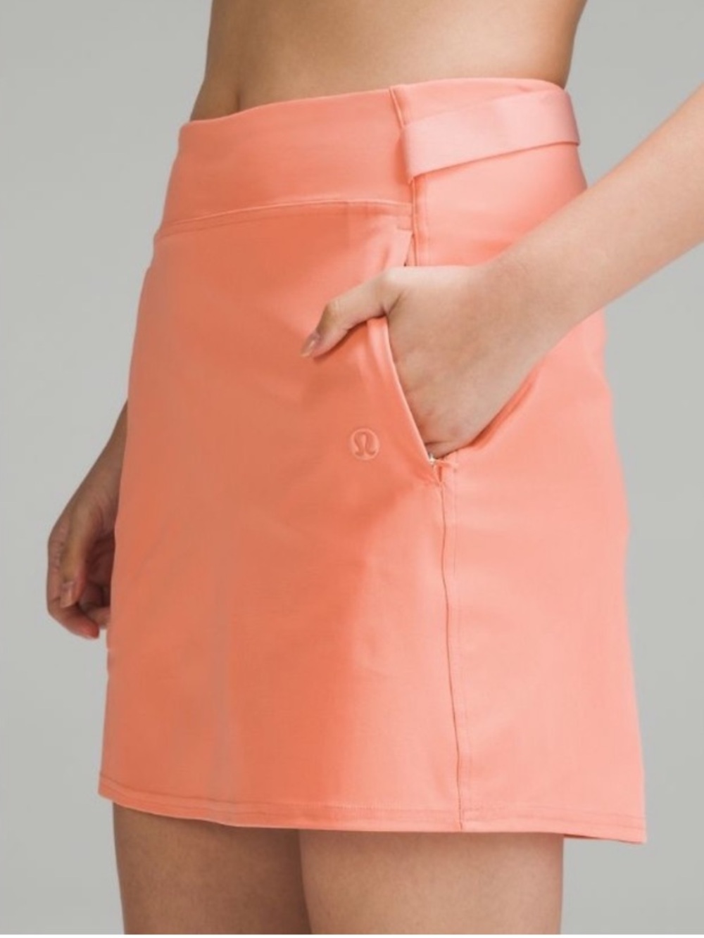 lululemon athletica Peach Coral Mini Skort